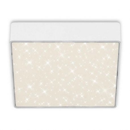 Plafoniere - Mini Plafoniera LED alb cu efect starlight STAR SKY 15x15cm
