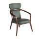 Scaune - Scaun cu brate LUX design italian, Piele Sintetica Verde Inchis