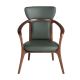 Scaune - Scaun cu brate LUX design italian, Piele Sintetica Verde Inchis