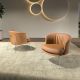 Fotolii - Fotoliu LUX design italian, Piele Sintetica Maro