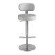 Scaune Bar - Scaun de bar pivotant cu inaltime reglabila Stool gri deschis