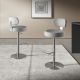 Scaune Bar - Scaun de bar pivotant cu inaltime reglabila Stool gri deschis