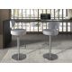 Scaune Bar - Scaun de bar pivotant cu inaltime reglabila Stool gri deschis