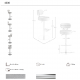 Scaune Bar - Scaun de bar pivotant cu inaltime reglabila Stool gri deschis