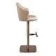 Scaune Bar - Scaun de bar pivotant cu inaltime reglabila Stool crem/ maro