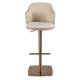 Scaune Bar - Scaun de bar pivotant cu inaltime reglabila Stool crem/ maro