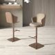 Scaune Bar - Scaun de bar pivotant cu inaltime reglabila Stool crem/ maro