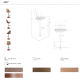 Scaune Bar - Scaun de bar pivotant cu inaltime reglabila Stool maro
