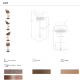 Scaune Bar - Scaun de bar pivotant cu inaltime reglabila Stool maro
