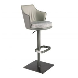Scaune Bar - Scaun de bar pivotant cu inaltime reglabila Stool gri