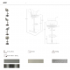 Scaune Bar - Scaun de bar pivotant cu inaltime reglabila Stool gri
