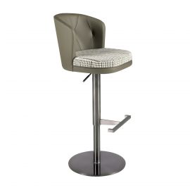 Scaune Bar - Scaun de bar pivotant cu inaltime reglabila Stool verde inchis