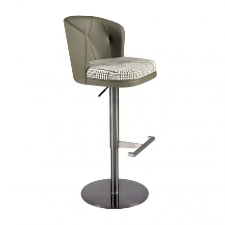 Scaune Bar - Scaun de bar pivotant cu inaltime reglabila Stool verde inchis