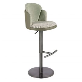 Scaune Bar - Scaun de bar pivotant cu inaltime reglabila Stool verde inchis
