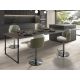 Scaune Bar - Scaun de bar pivotant cu inaltime reglabila Stool verde inchis