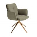 Scaun modern pivotant Olive green