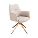 Scaun modern pivotant tesatura Crem