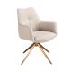 Scaune - Scaun modern pivotant tesatura Crem