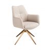 Scaun modern pivotant tesatura Crem