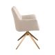 Scaune - Scaun modern pivotant tesatura Crem