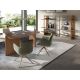 Scaune - Scaun modern pivotant tesatura Crem