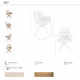 Scaune - Scaun modern pivotant tesatura Crem