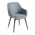 Scaun modern design italian tesatura Gri Albastrui