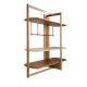 Biblioteci-Rafturi - Raft dreapta modern din lemn furniruit Walnut