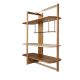 Biblioteci-Rafturi - Raft stanga modern din lemn furniruit Walnut