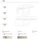 Mese extensibile - Masa extensibila design LUX Porcelain Marble 180-260cm