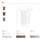 Masute Living - Masuta laterala design LUX Walnut