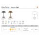 Lampi decorative si solare - Veioza LED portabila de exterior IP44 Ellen To-Go Battery maro deschis