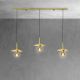 Pendule, Lustre suspendate - Lustra cu 3 pendule din alama Elio