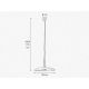 Pendule, Lustre suspendate - Pendul realizat manual din alama Elio 35cm