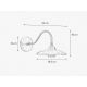 Aplice, corpuri de iluminat pentru pereti - Aplica de perete realizata manual din alama Elio