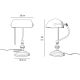 Lampi birou - Lampa de birou din alama design clasic Banker