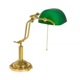 Lampi birou - Lampa de birou din alama design clasic Banker
