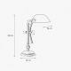 Lampi birou - Lampa de birou din alama design clasic Banker
