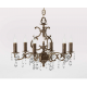 Candelabre, Lustre - Candelabru 6 brate din alama si cristal Venezia