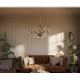 Candelabre, Lustre - Candelabru 6 brate din alama si cristal Venezia