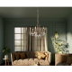 Candelabre, Lustre - Candelabru 6 brate din alama si cristal Venezia