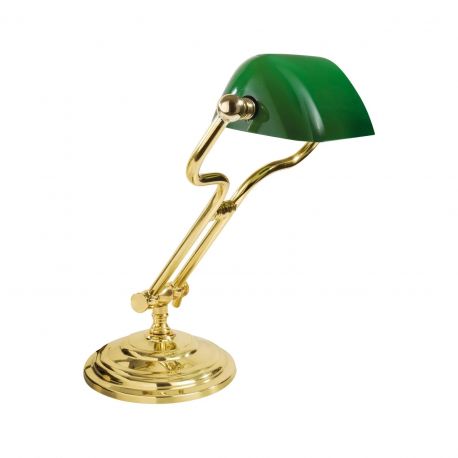 Lampi birou - Lampa de birou din alama design clasic Banker
