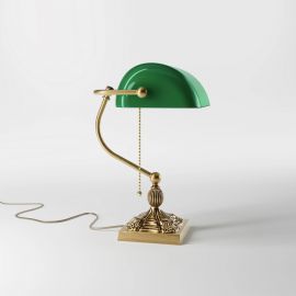 Lampa de birou din alama design clasic Banker