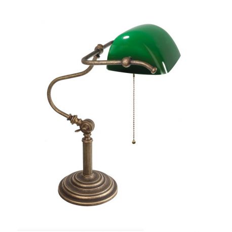 Lampi birou - Lampa de birou din alama design clasic Banker