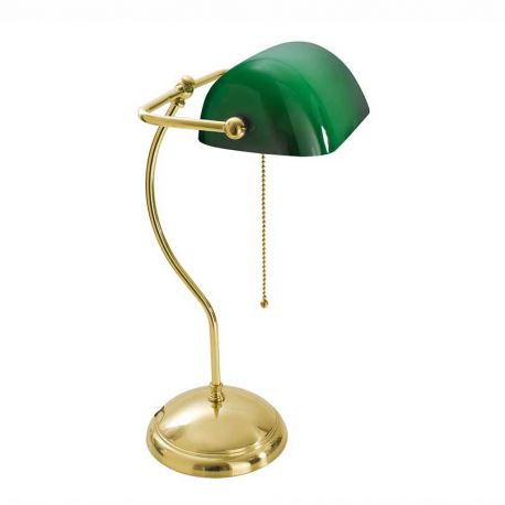 Lampi birou - Lampa de birou din alama design clasic Banker