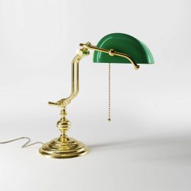 Lampa de birou din alama design clasic Banker