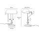 Lampi birou - Lampa de birou din alama design clasic Banker