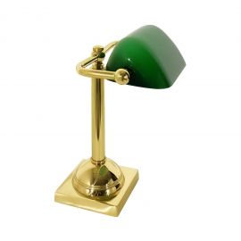 Lampi birou - Lampa de birou din alama design clasic Compact Banker