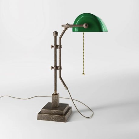 Lampi birou - Lampa de birou din alama design clasic Banker