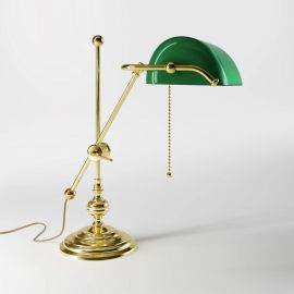 Lampa de birou din alama design clasic Banker